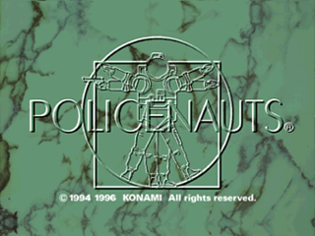 Policenauts title screen for Playstation